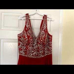 Dancing Queen USA prom dress ruby red color size XXXL. Worn once. like new